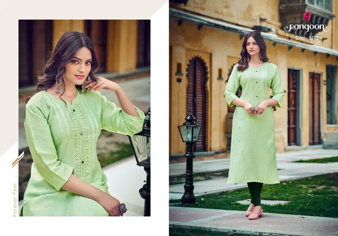 Aaira By Rangoon Viscose Embroidery Kurtis Wholesale Market In Surat